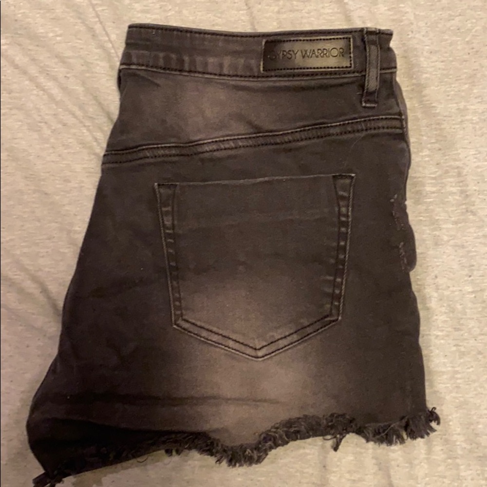 Gypsy warrior black jean shorts
